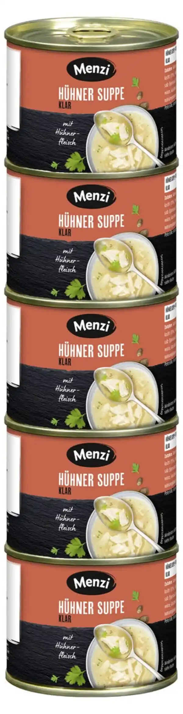 Bild 1 von Menzi Hühnersuppe Klar 5 x 200 g (1 kg)