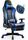 Bild 1 von GTPLAYER Gaming Chair, Gaming Stuhl mit Lautsprecher Bürostuhl Schreibtischstuhl Musik Audio Gamer Stuhl Drehstuhl Ergonomisches Design PC Stuhl Multi-Funktion E-Sports Chefsessel