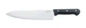 METRO Professional Kochmesser, Edelstahl, 230 mm, 3-Nieten-Design, ergonomischer schwarzer Griff