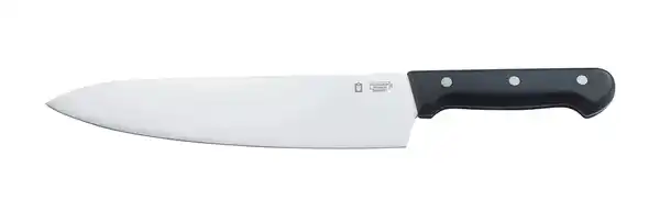 Bild 1 von METRO Professional Kochmesser, Edelstahl, 230 mm, 3-Nieten-Design, ergonomischer schwarzer Griff