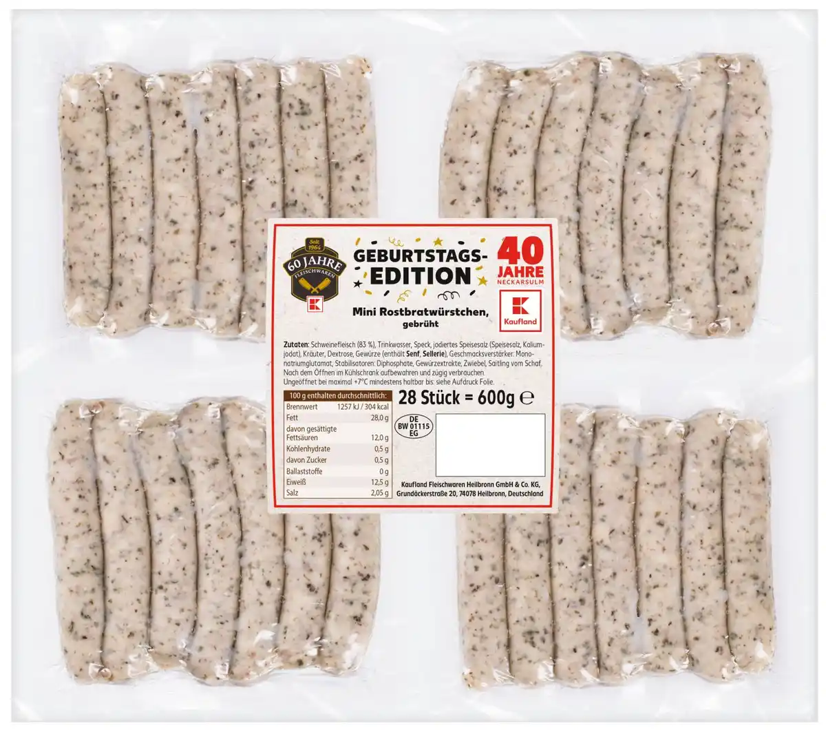 Bild 1 von Aus eigener Herstellung Mini-Rostbratwürstchen, 28 St. = 600-g-Packg.