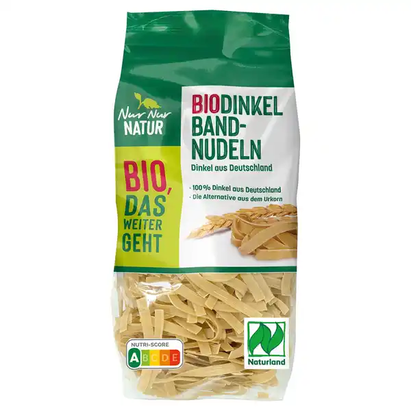 Bild 1 von NUR NUR NATUR Bio-Dinkelnudeln 500 g