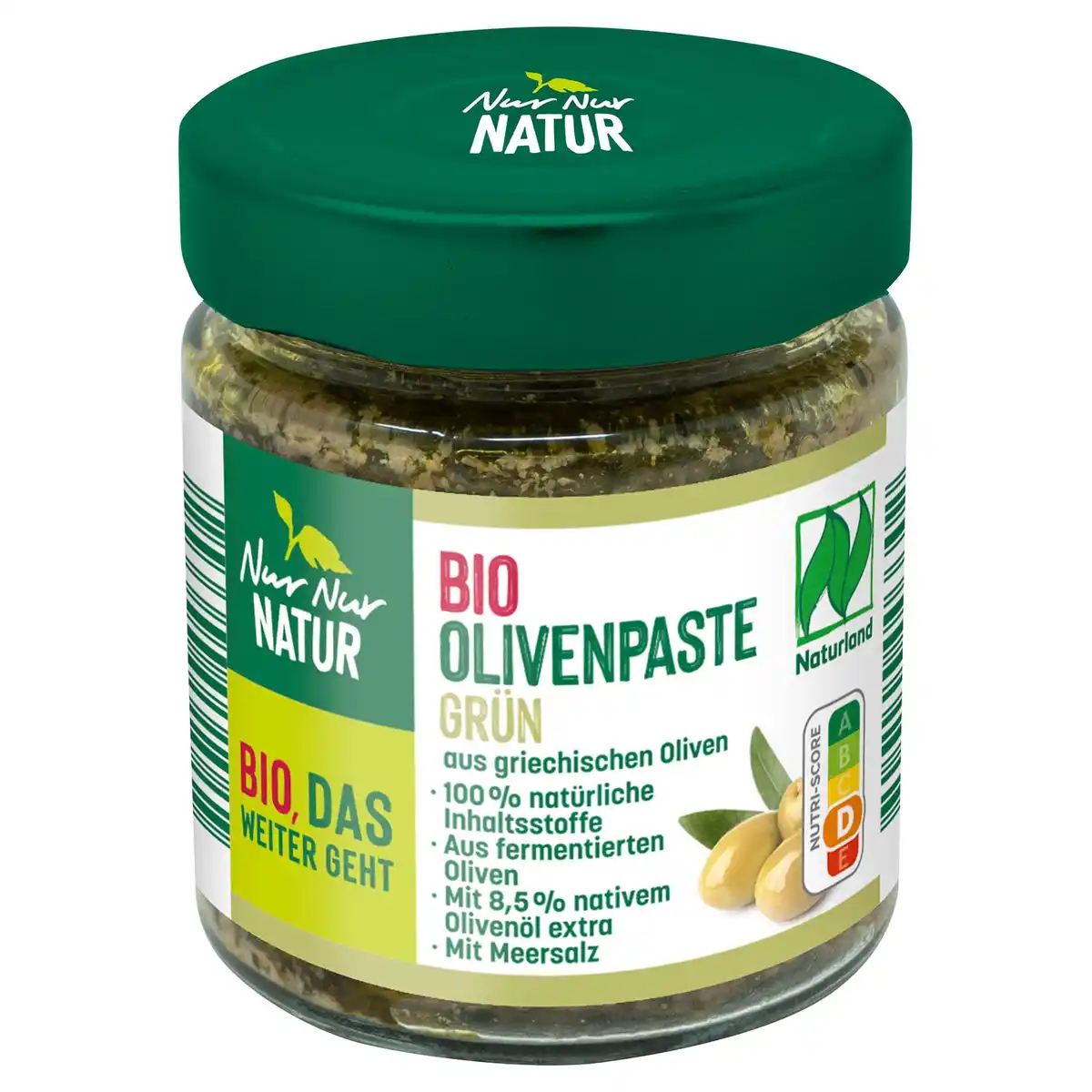 Bild 1 von NUR NUR NATUR Griechische Bio-Olivenpaste 180 g