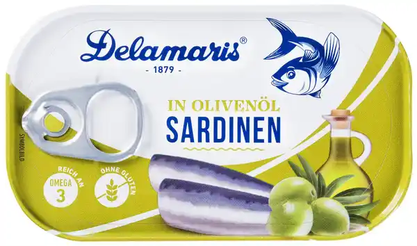 Bild 1 von DELAMARIS Sardinen, 90-g-Dose