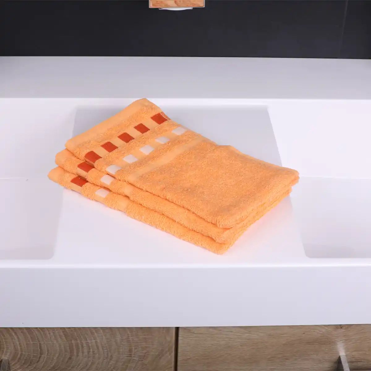 Bild 3 von Gästehandtücher "Korfu" - 3er-Set, Adria Orange