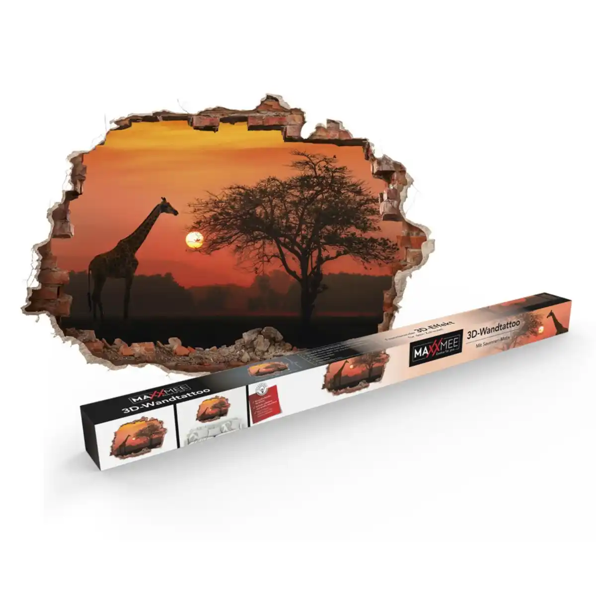 Bild 2 von 3D-Wandtattoo - Savanne