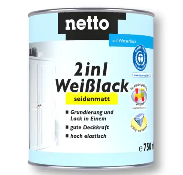 Bild 1 von netto 2in1 Weißlack