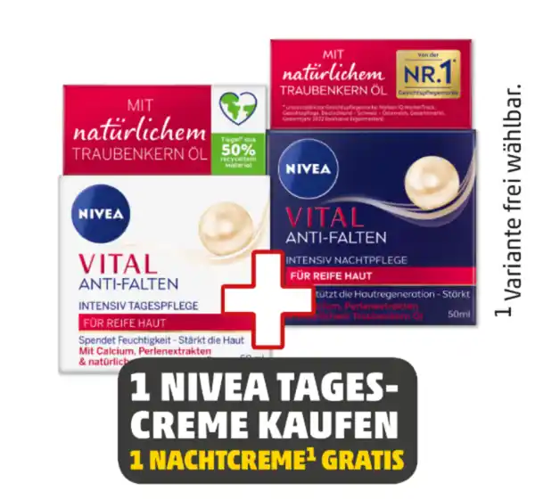 Bild 1 von NIVEA Vital Anti-Falten Tages oder Nachtpflege*