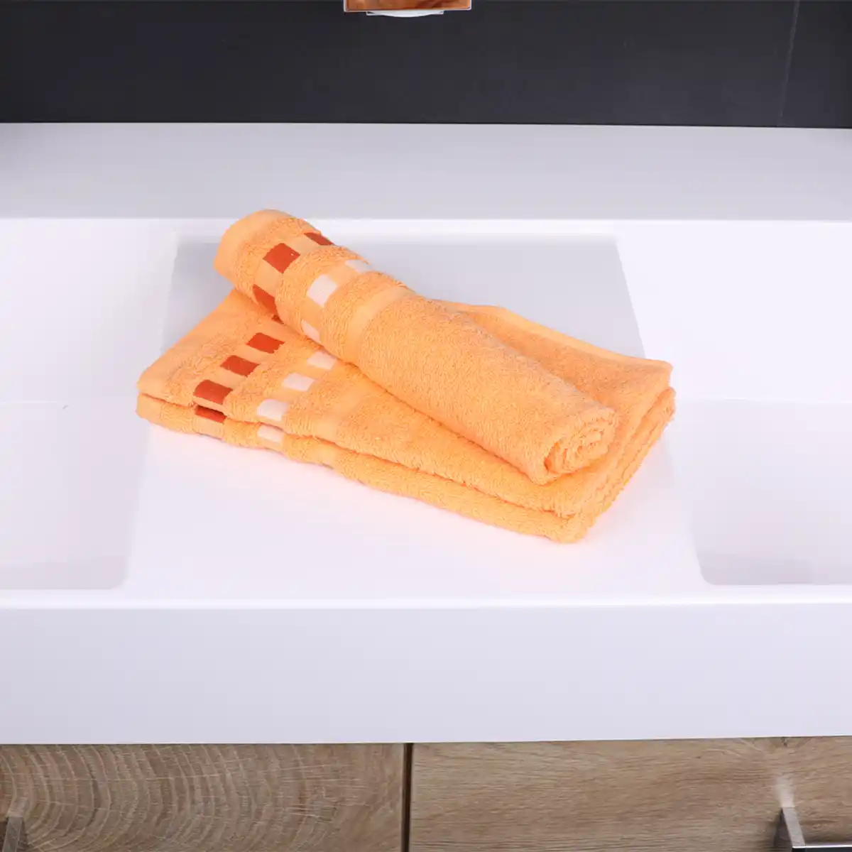 Bild 2 von Gästehandtücher "Korfu" - 3er-Set, Adria Orange