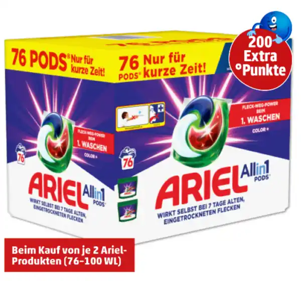 Bild 1 von 200  Extra°Punkte beim Kauf von Ariel All in 1 COLOR Pods*