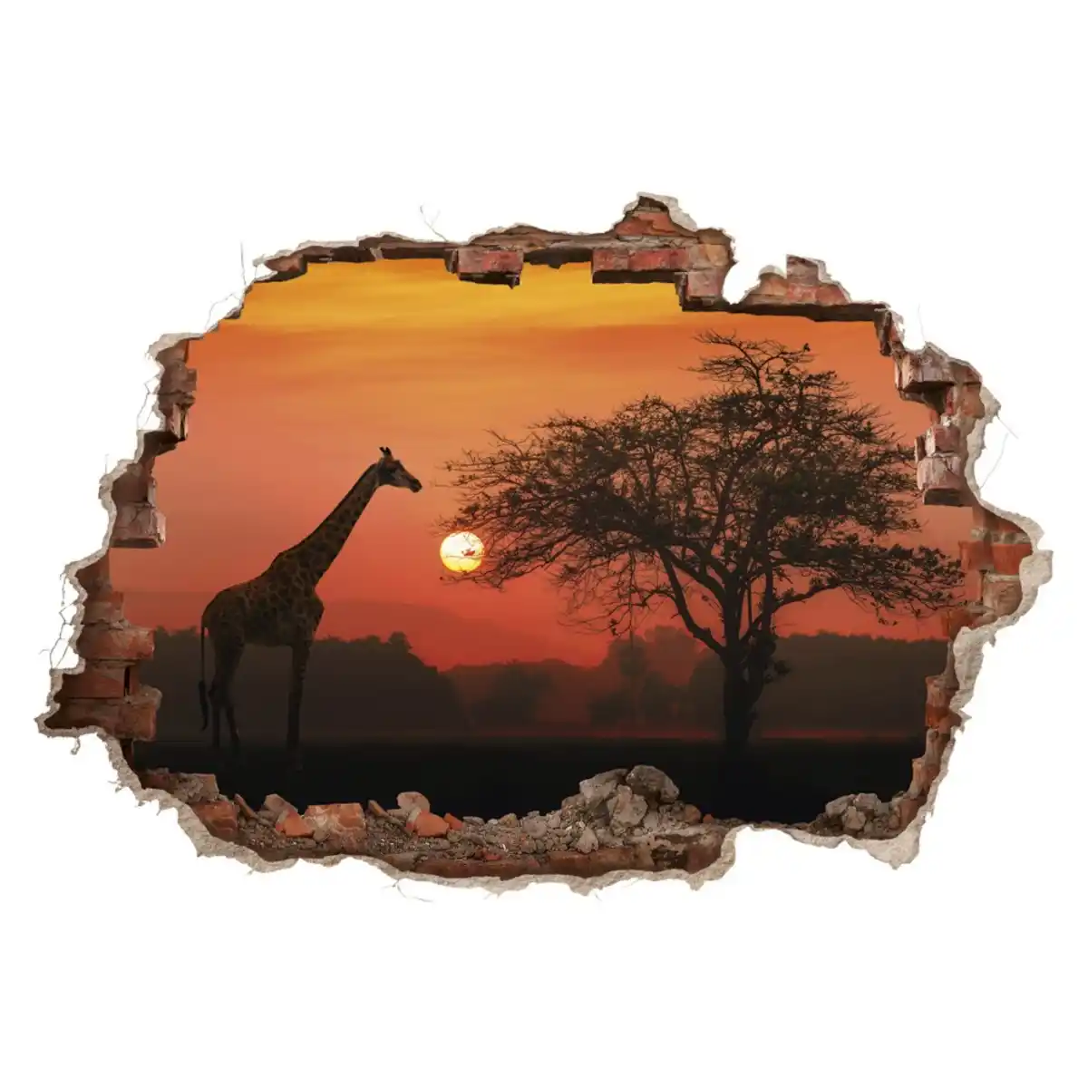 Bild 1 von 3D-Wandtattoo - Savanne