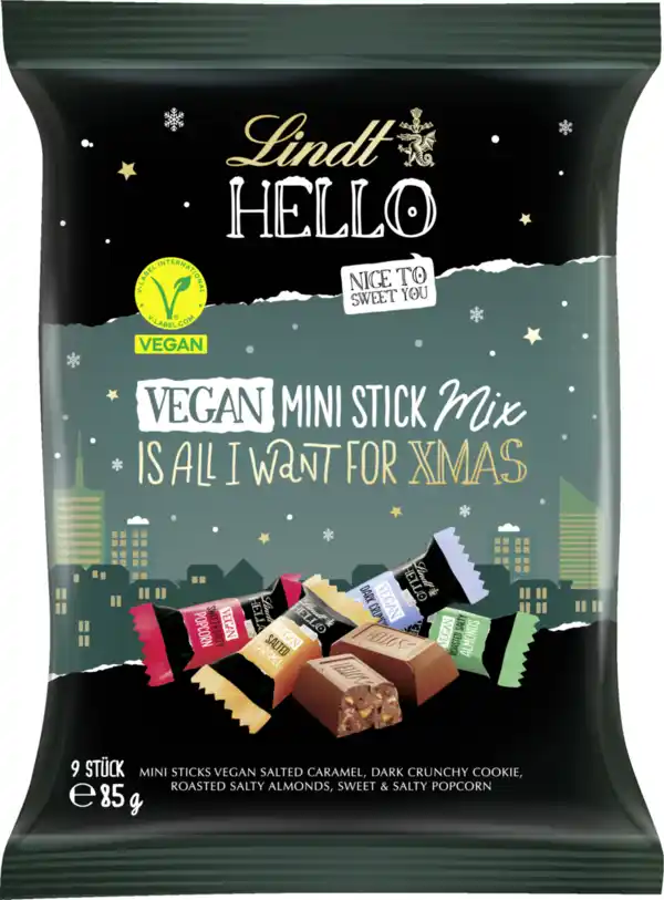 Bild 1 von Lindt HELLO Mini Stick Mix Xmas, 85 g