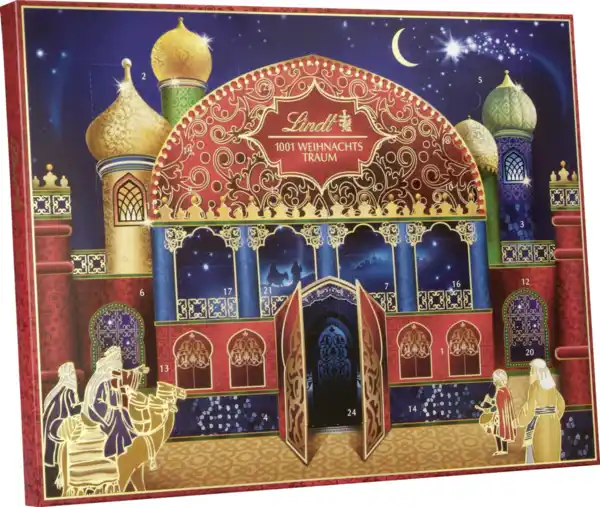 Bild 1 von Lindt 1001 Weihnachts-Traum Adventskalender 2024, 281 g