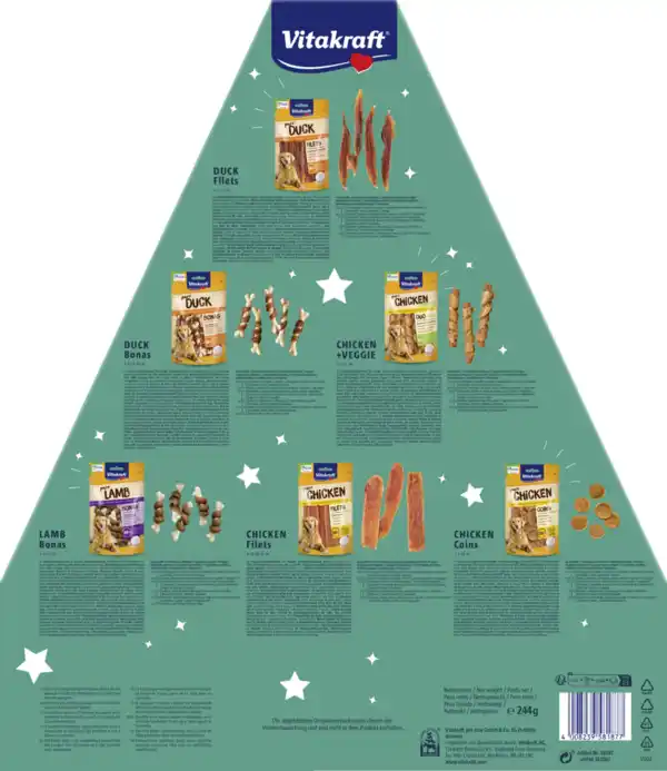 Bild 2 von Vitakraft Adventskalender Hund 2024, 244 g