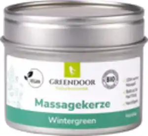 GREENDOOR Massagekerze Wintergreen, 100 ml