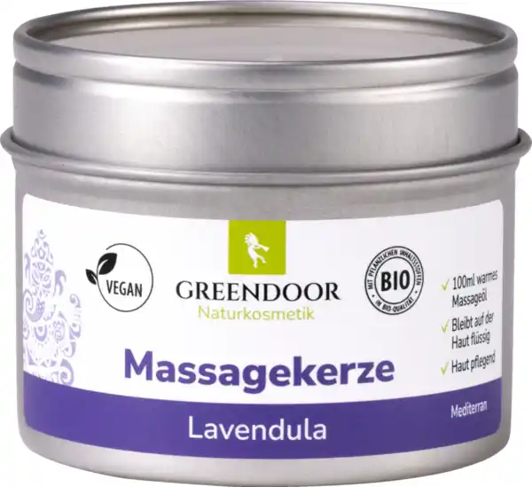 Bild 1 von GREENDOOR Massagekerze Lavendula, 100 ml