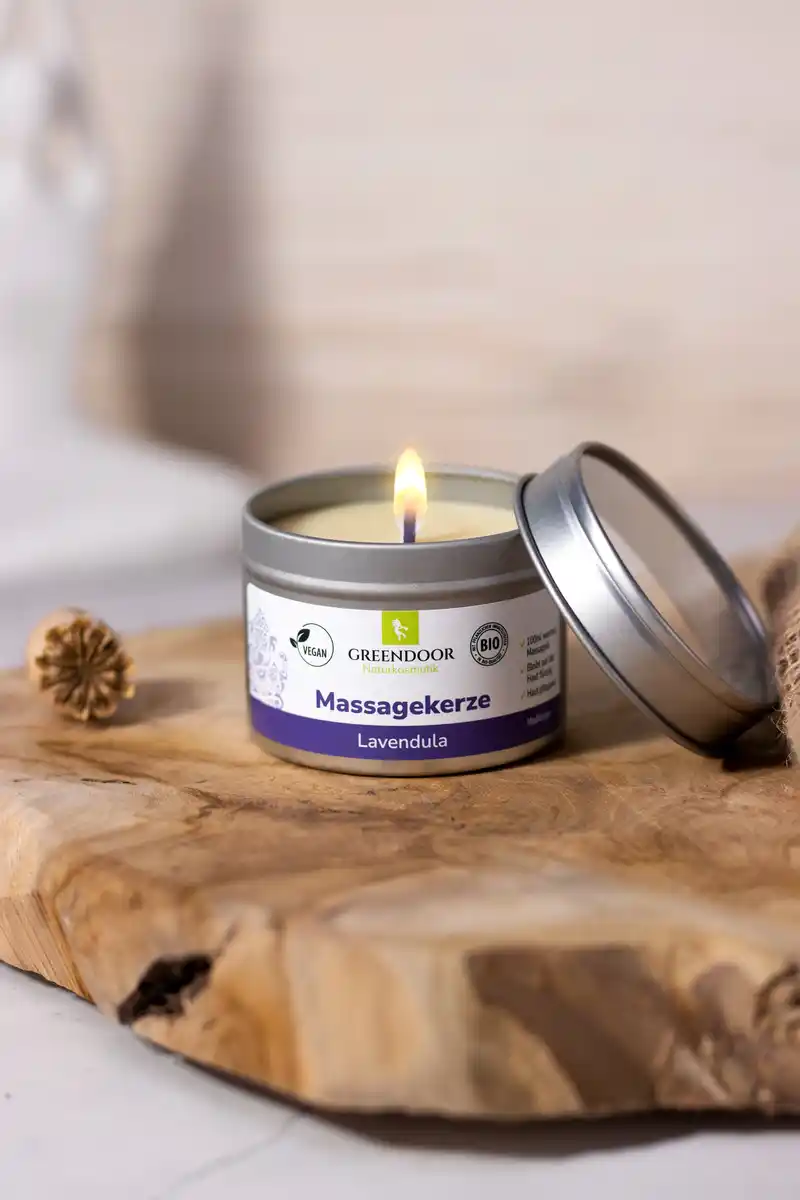 Bild 2 von GREENDOOR Massagekerze Lavendula, 100 ml