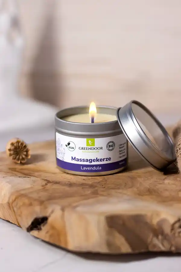 Bild 2 von GREENDOOR Massagekerze Lavendula, 100 ml