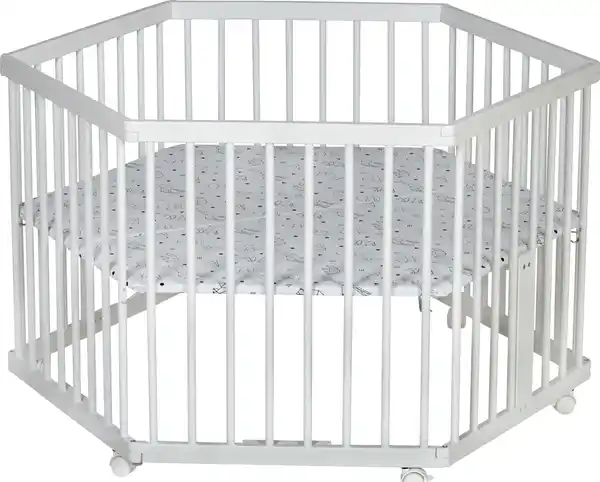 Bild 2 von Schardt 6-eckiges Laufgitter Buche, weiß