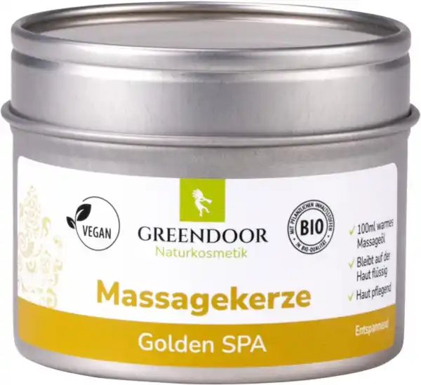 Bild 1 von GREENDOOR Massagekerze Golden Spa, 100 ml