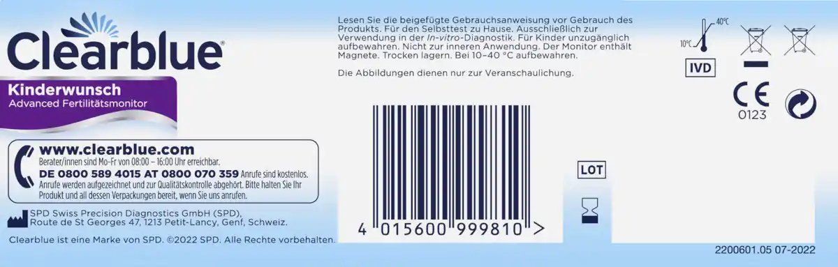 Bild 1 von Clearblue Fertility Fertilitätsmonitor Advanced