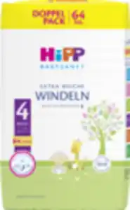 HiPP Babysanft Windeln Maxi Größe 4 (9-14 kg), Doppelpack