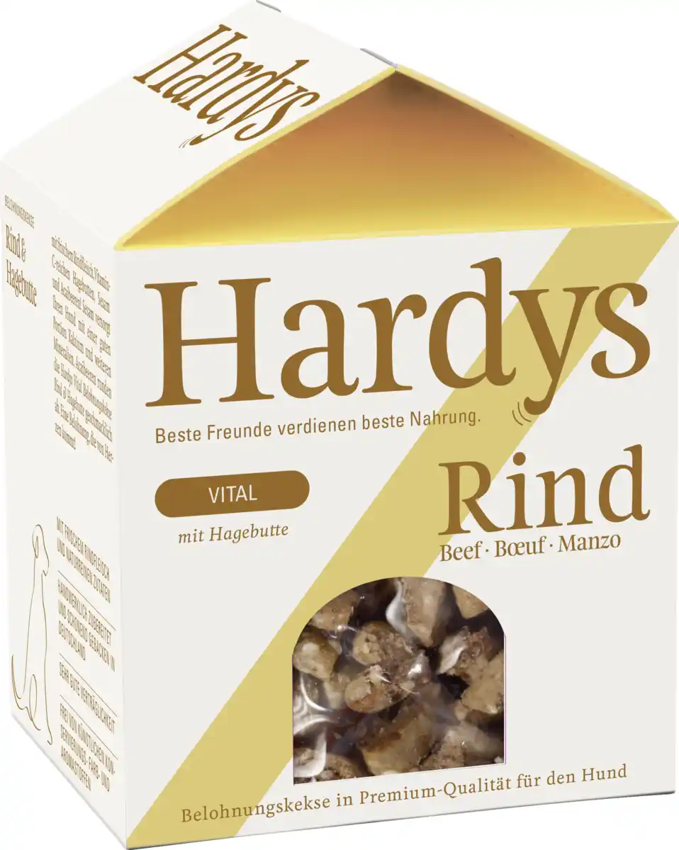 Bild 1 von HARDYS Manufaktur Belohnungskekse Rind & Hagebutte, 125 g