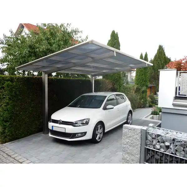 Bild 1 von Ximax Einzelcarport 'Linea Typ 80 SC' edelstahlfarben 273 x 495 x 294 cm