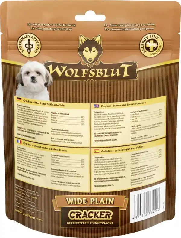 Bild 2 von Wolfsblut Hundesnack Cracker Wide Plain Adult, 225 g