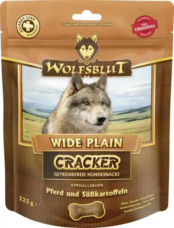 Bild 1 von Wolfsblut Hundesnack Cracker Wide Plain Adult, 225 g