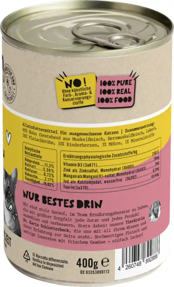 Bild 2 von Dogs'n Tiger Herzlich Huhn mit Herzen, 400 g