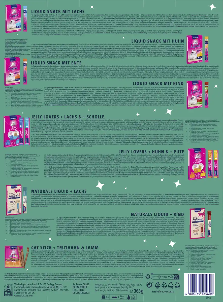 Bild 2 von Vitakraft Adventskalender Katze 2024, 363 g