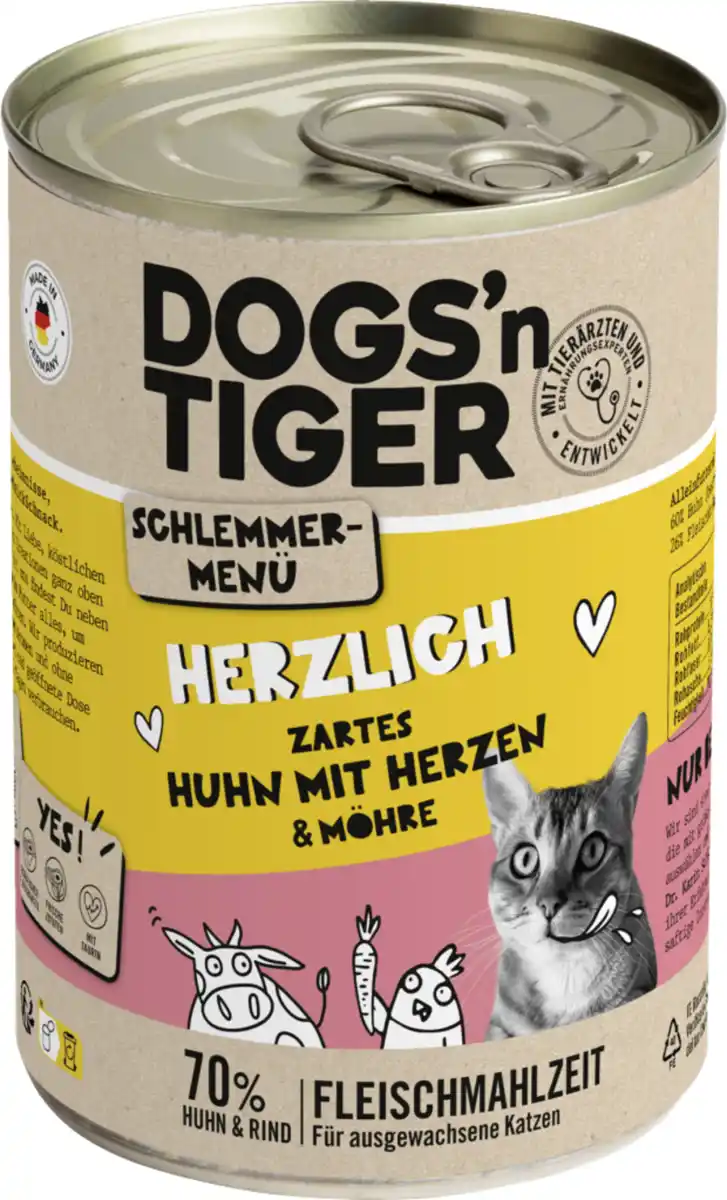 Bild 1 von Dogs'n Tiger Herzlich Huhn mit Herzen, 400 g