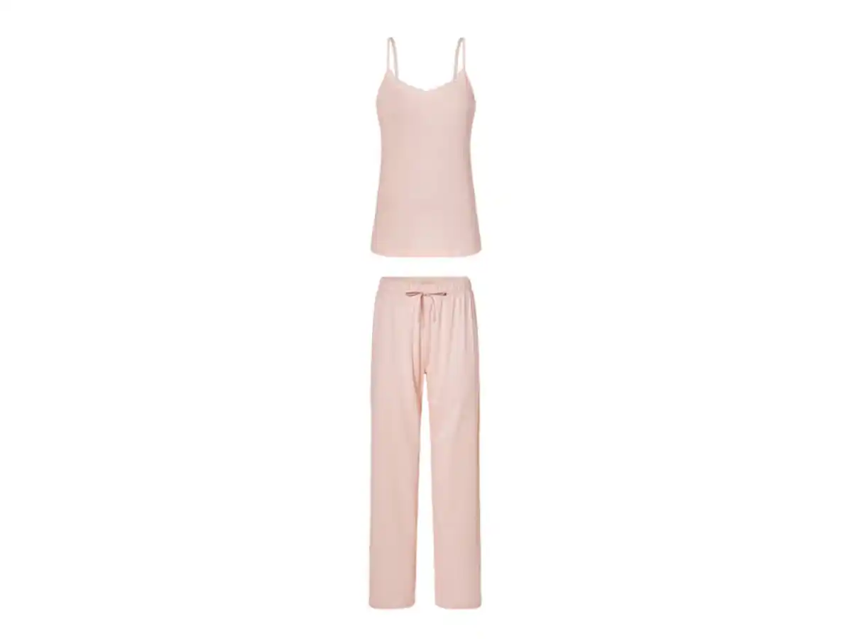 Bild 2 von esmara® Damen Pyjama, mit Spitze