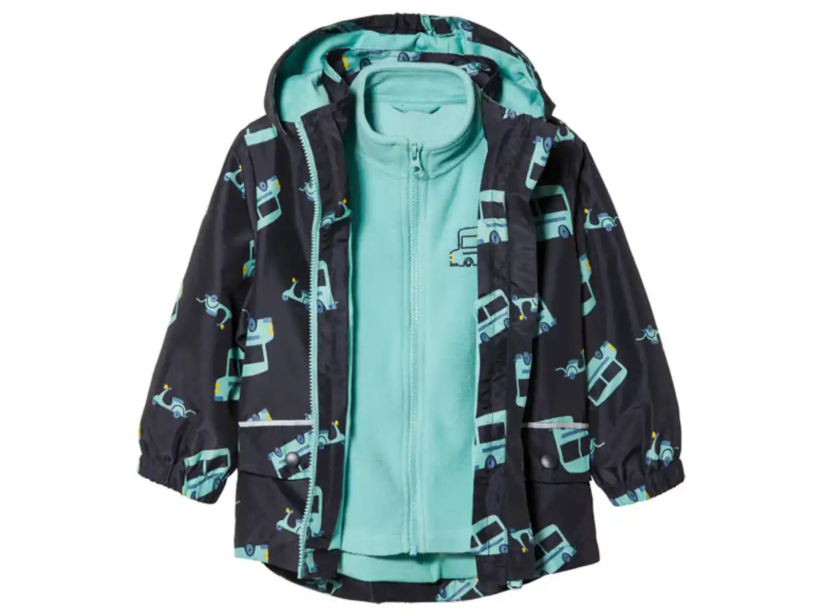 Bild 3 von lupilu® Kinder 3-in-1-Allwetterjacke, 2-tlg. mit Fleece