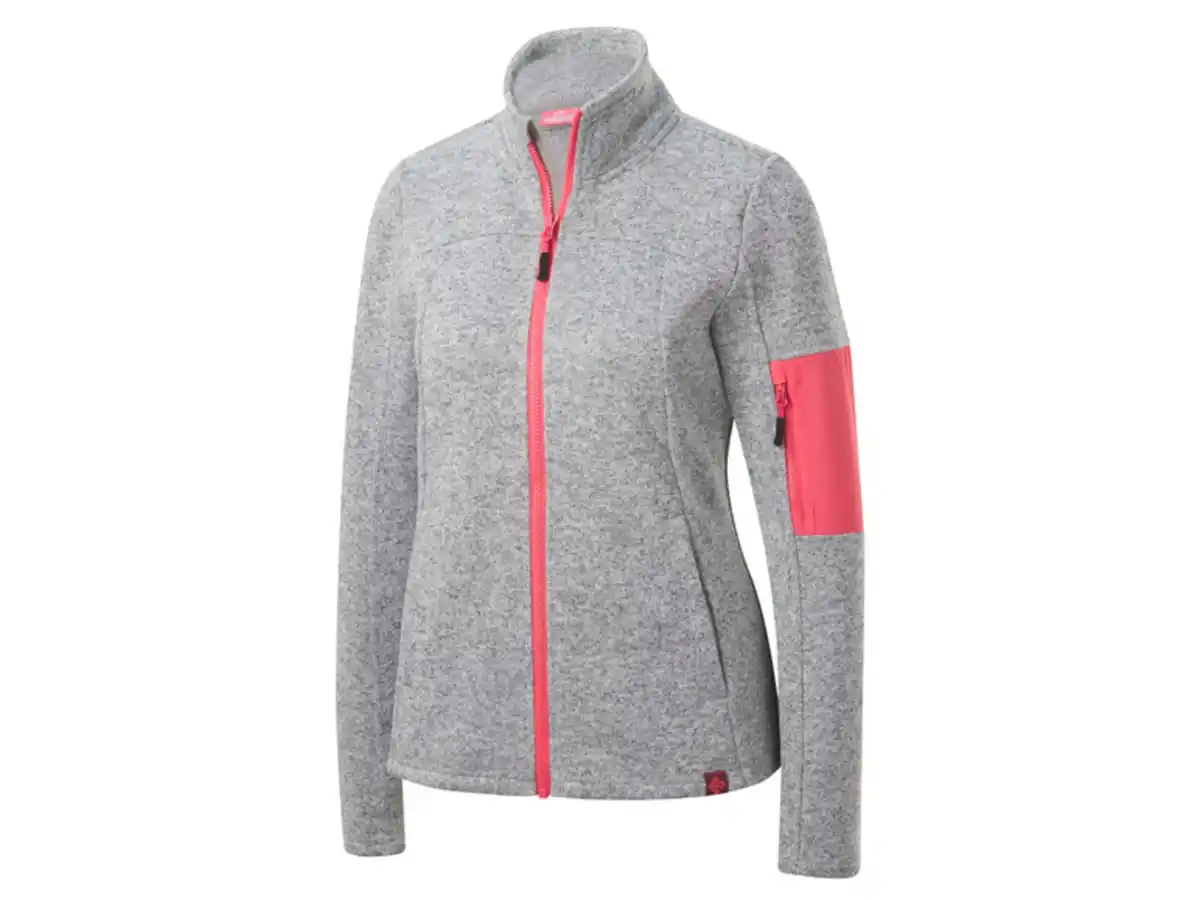 Bild 2 von CRIVIT Damen Strickfleecejacke mit HeiQ Mint Technologie