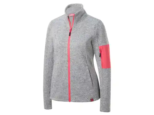 Bild 2 von CRIVIT Damen Strickfleecejacke mit HeiQ Mint Technologie