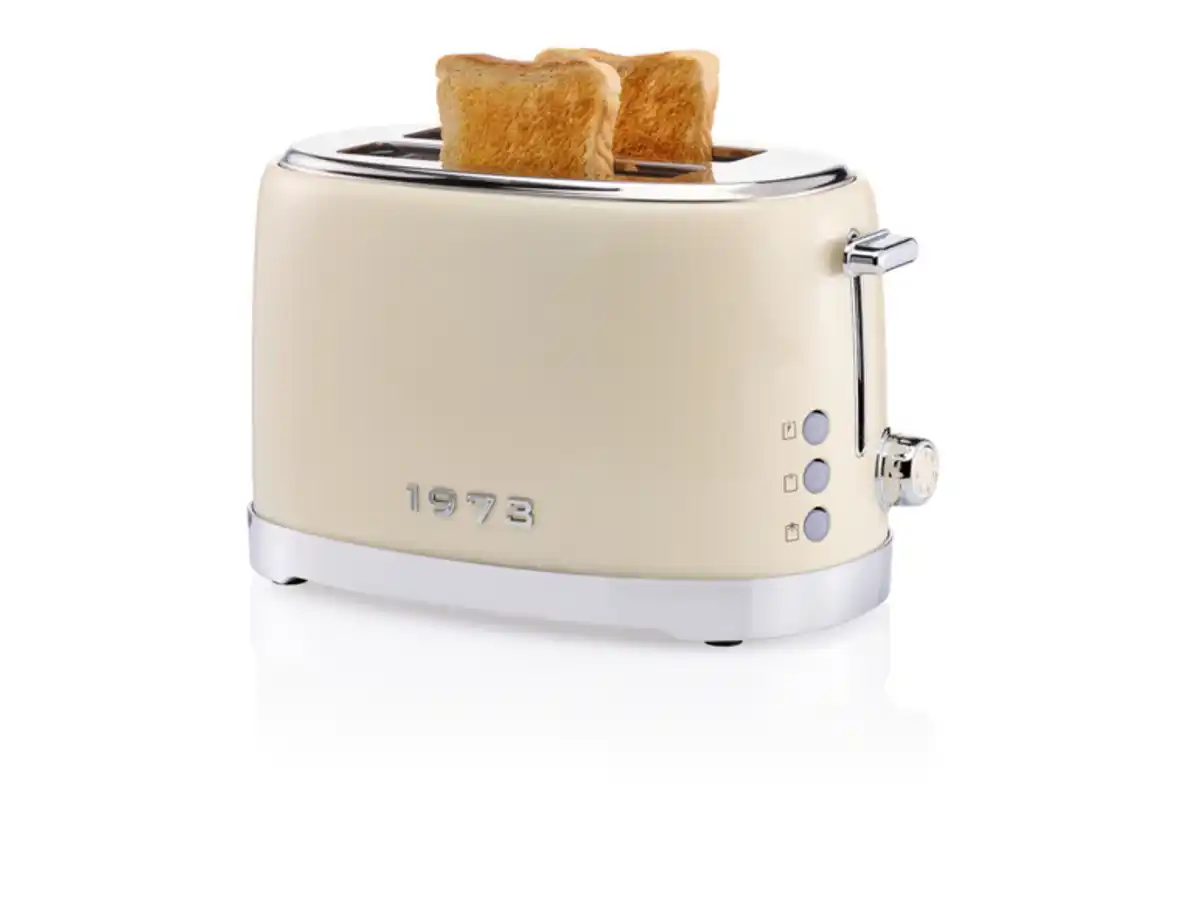 Bild 3 von SILVERCREST® KITCHEN TOOLS Doppelschlitz-Toaster »EDS Chrom Retro 1973 STR 980 B2«, mit Elementen in Retro-Optik