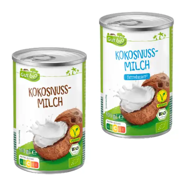 Bild 1 von GUT BIO Bio-Kokosnussmilch 400ml