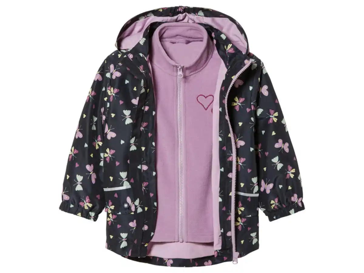 Bild 3 von lupilu® Kinder 3-in-1-Allwetterjacke, 2-tlg. mit Fleece