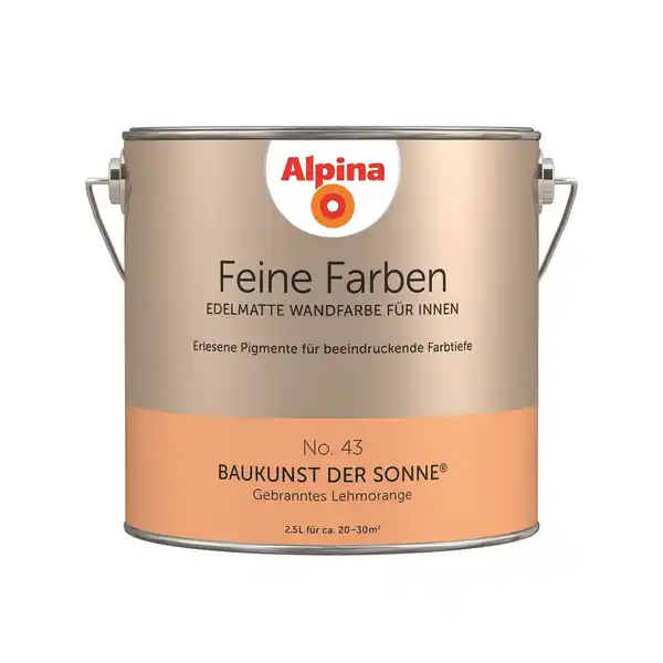 Bild 1 von Alpina Feine Farben 'Baukunst der Sonne' orange seidenmatt 2,5 l