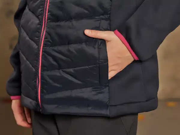 Bild 4 von CRIVIT Kinder Hybridjacke, wasserabweisendes Obermaterial