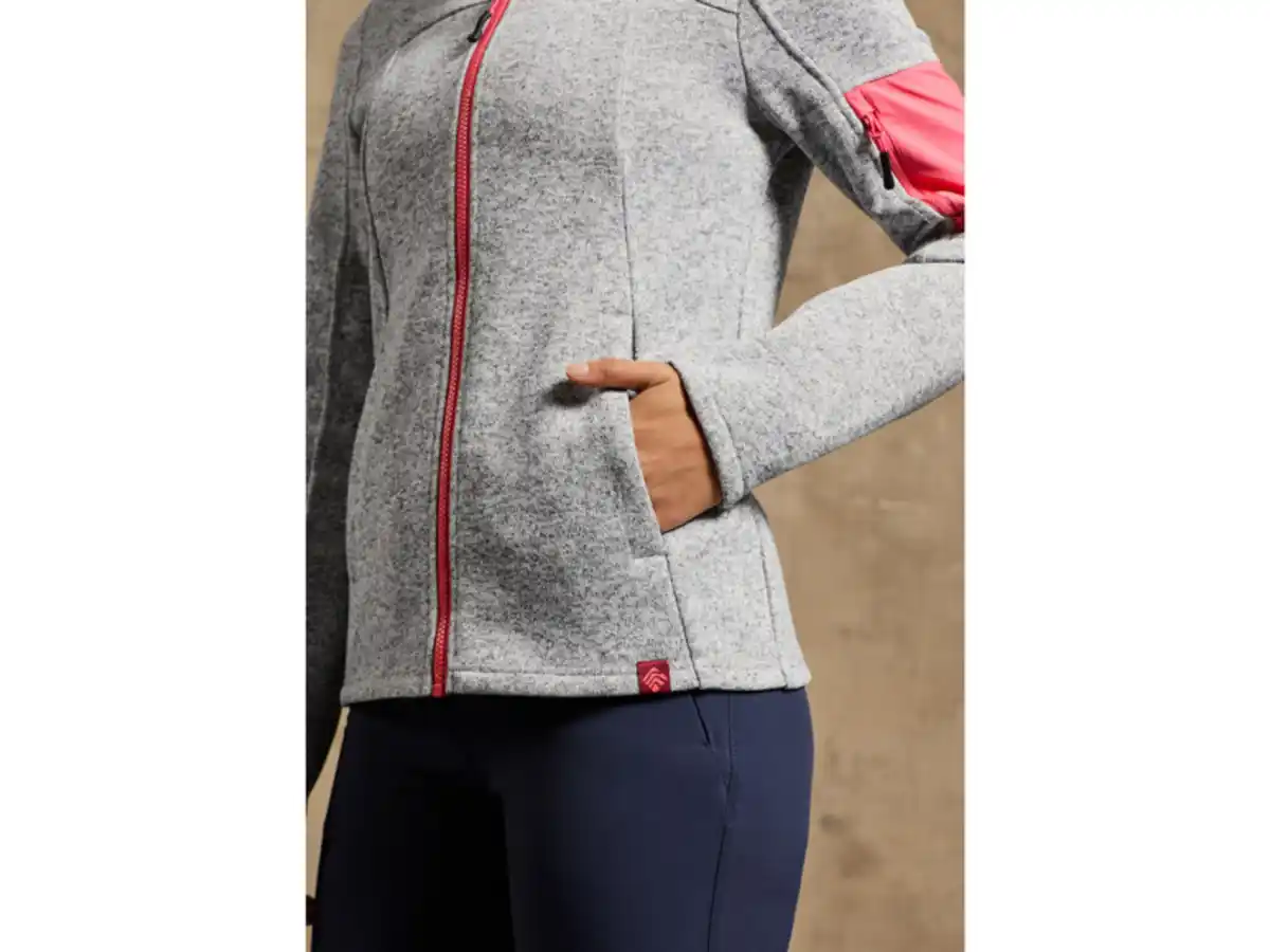 Bild 4 von CRIVIT Damen Strickfleecejacke mit HeiQ Mint Technologie