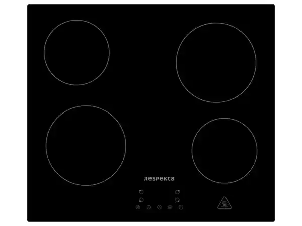 Bild 3 von Respekta Glaskeramikkochfeld KM4400-28, schwarz, 59 cm