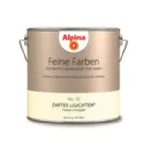 Alpina Feine Farben 'Zartes Leuchten' hellgelb matt 2,5 l