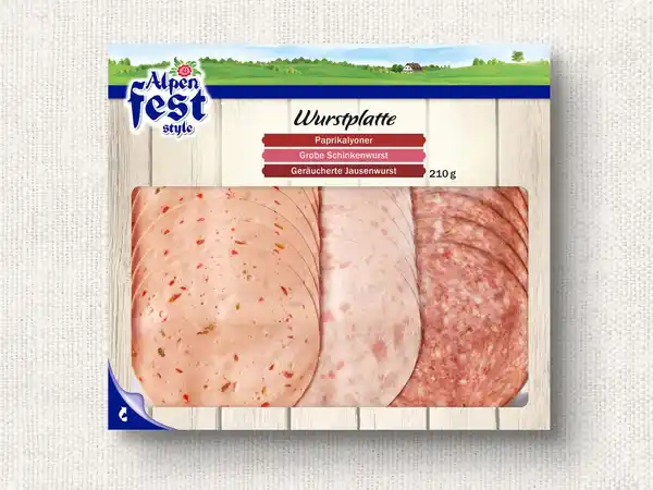 Bild 1 von Alpenfest Wurstplatte,  210 g