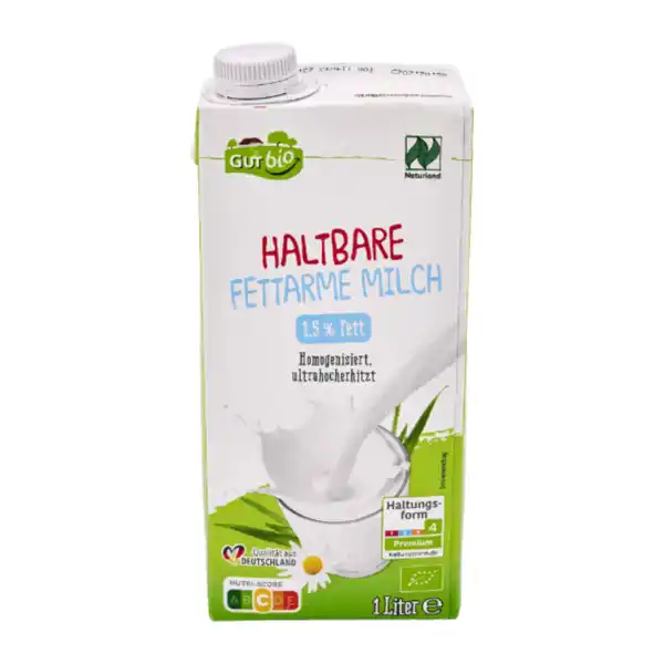 Bild 1 von NATURLAND Bio-H-Milch 1L fettarm