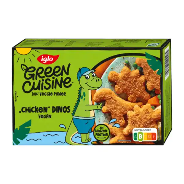 Bild 1 von GREEN CUISINE Vegane „Chicken“-Dinos 250g