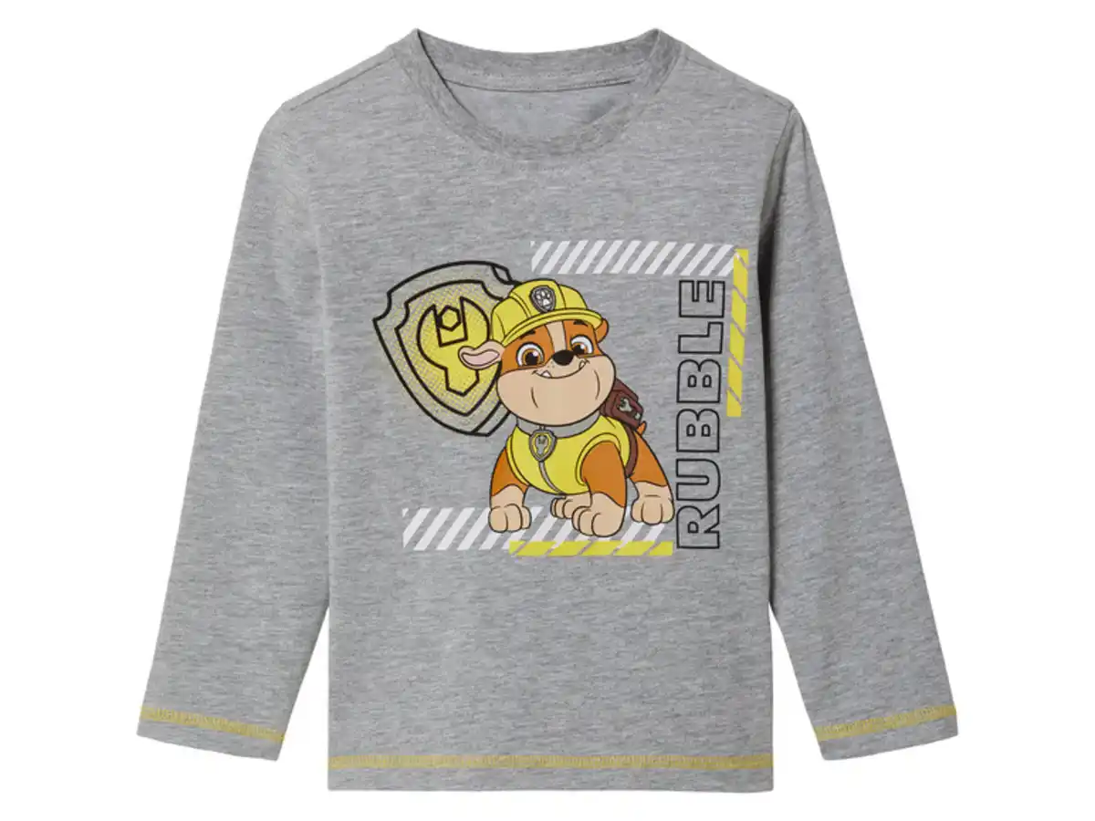 Bild 4 von Kleinkinder Langarmshirt mit Rundhalsausschnitt