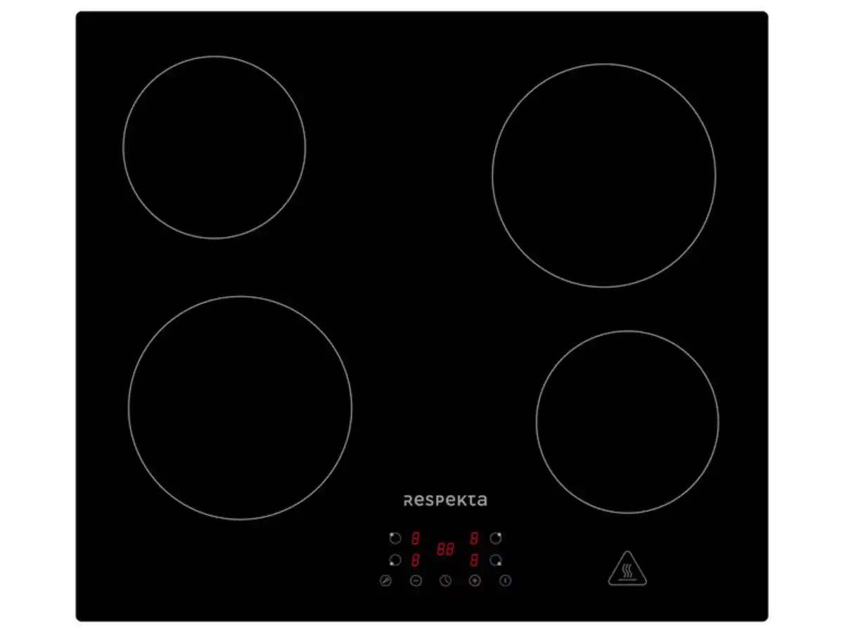 Bild 2 von Respekta Glaskeramikkochfeld KM4400-28, schwarz, 59 cm
